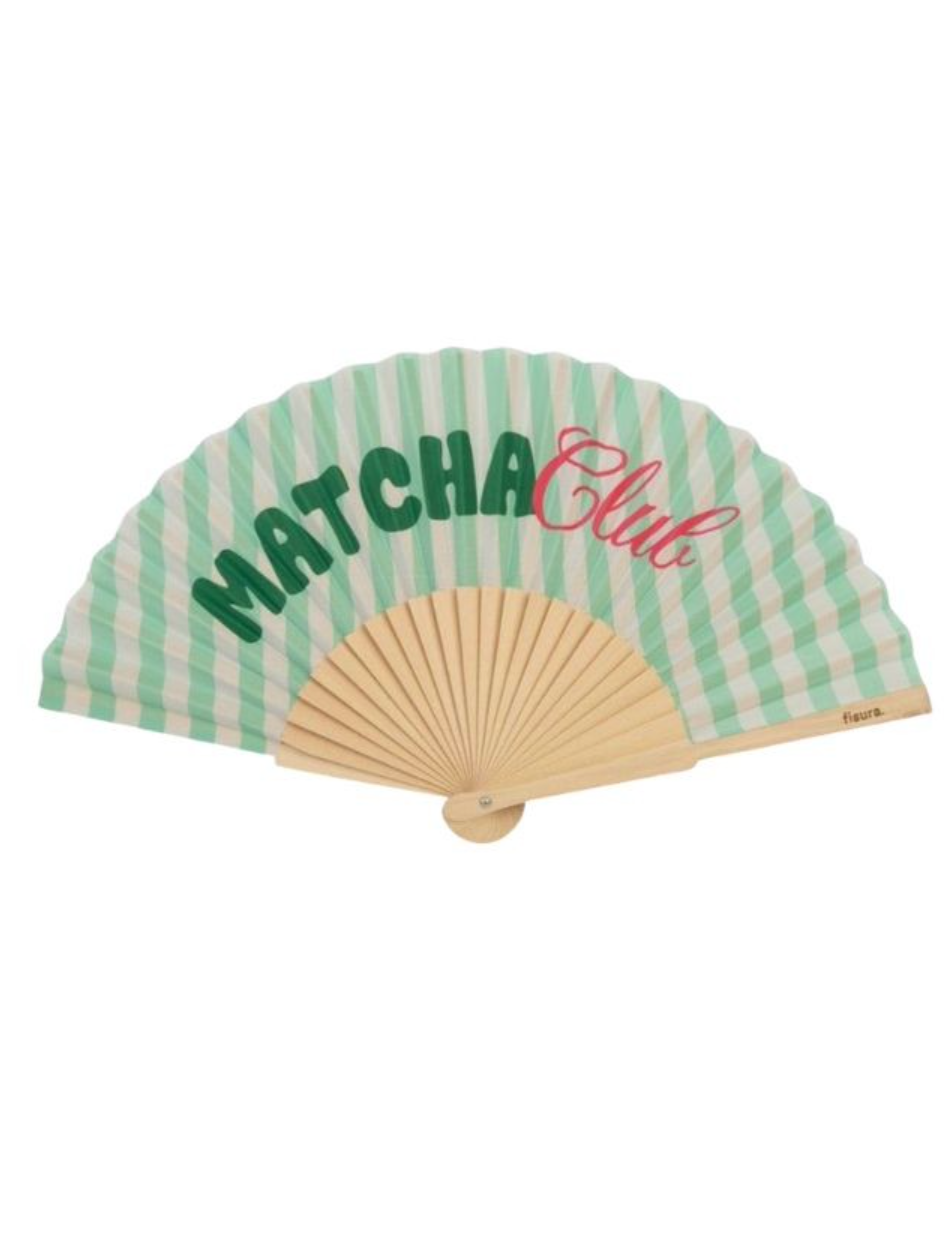 Éventail "Matcha club"