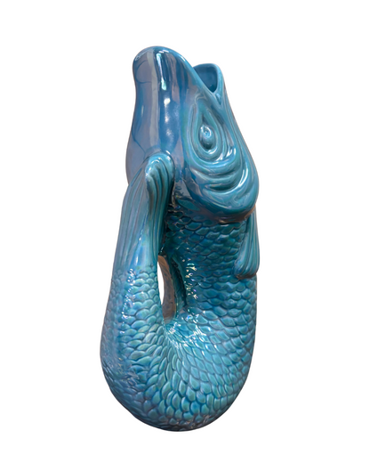 Carafe Glouglou bleu nacré