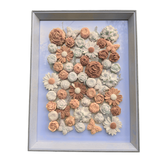 Grand cadre parfumé orange