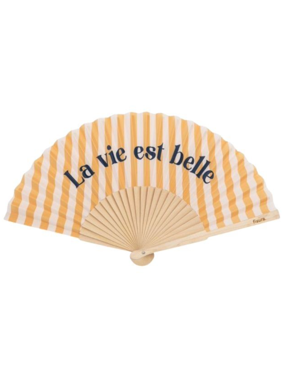 Éventail "La vie est belle"