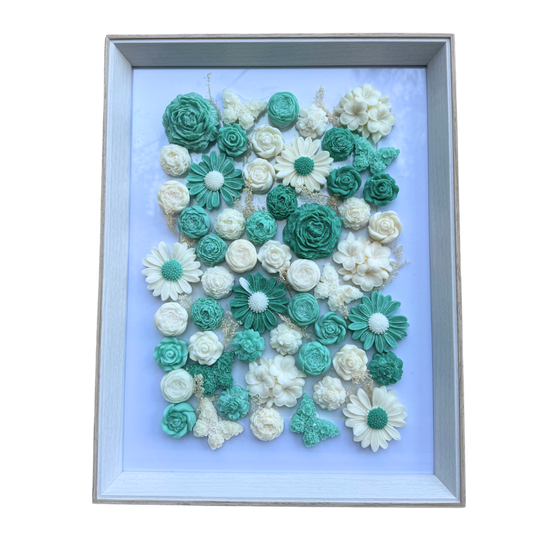 Grand cadre parfumé vert