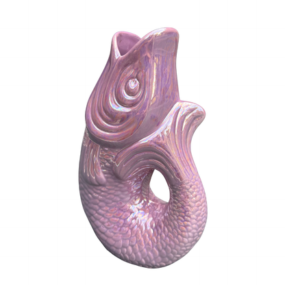 Carafe poisson rose nacré