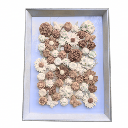 Grand cadre parfumé marron